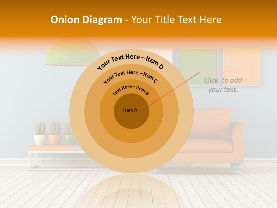 Colorful Indoor Livingroom PowerPoint Template