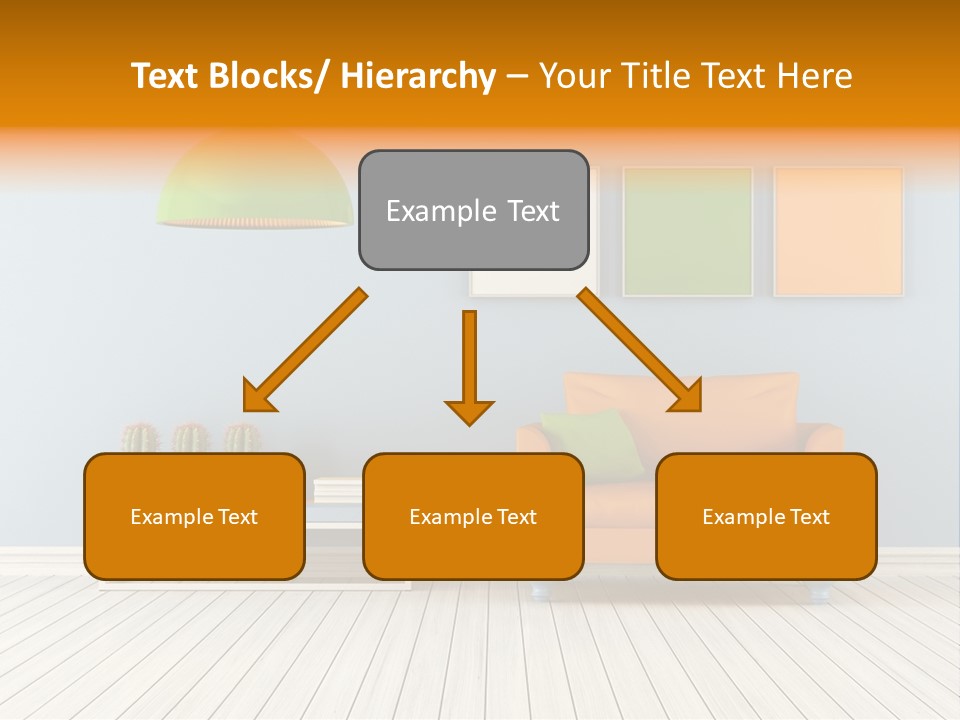 Colorful Indoor Livingroom PowerPoint Template
