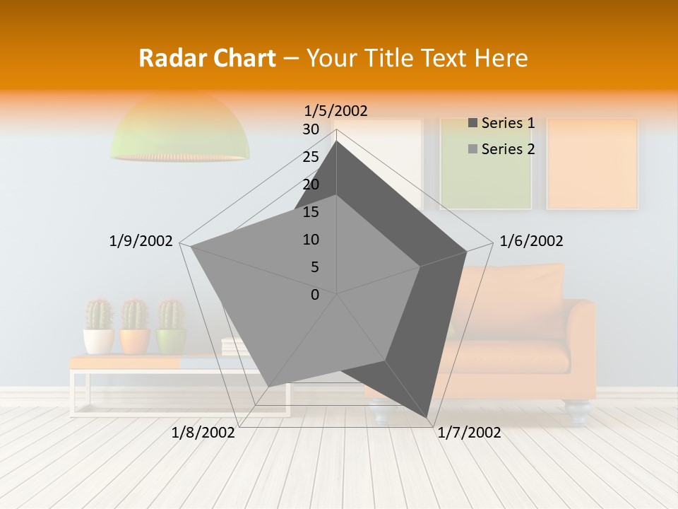 Colorful Indoor Livingroom PowerPoint Template