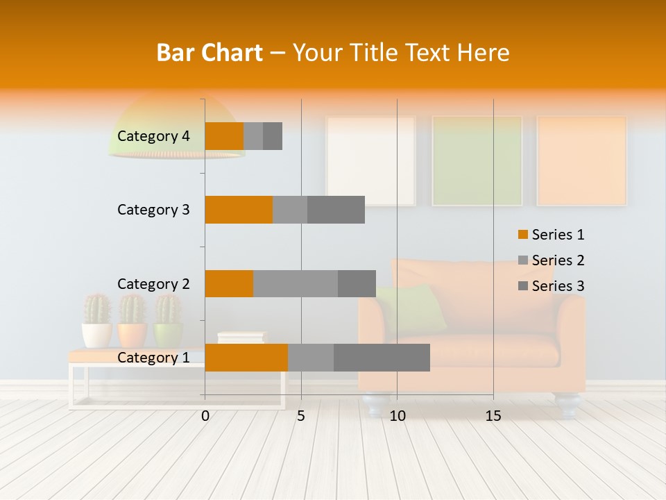 Colorful Indoor Livingroom PowerPoint Template