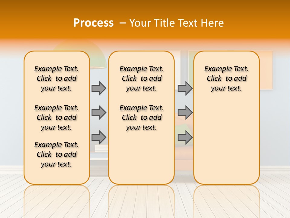 Colorful Indoor Livingroom PowerPoint Template