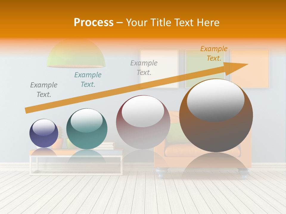 Colorful Indoor Livingroom PowerPoint Template