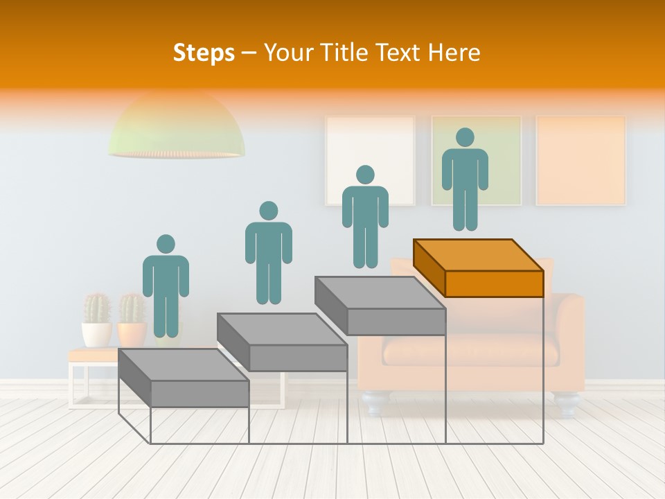 Colorful Indoor Livingroom PowerPoint Template