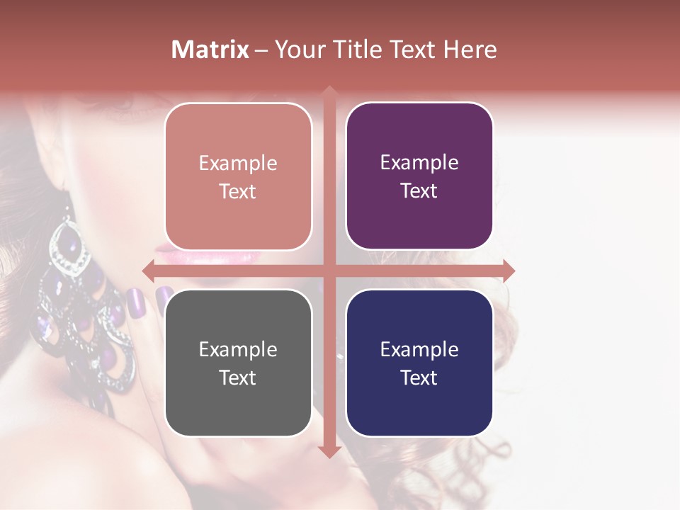 Fashion Close Up Beauty PowerPoint Template