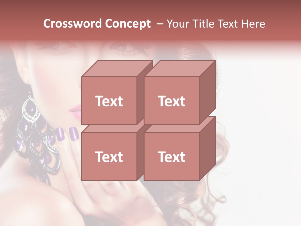 Fashion Close Up Beauty PowerPoint Template