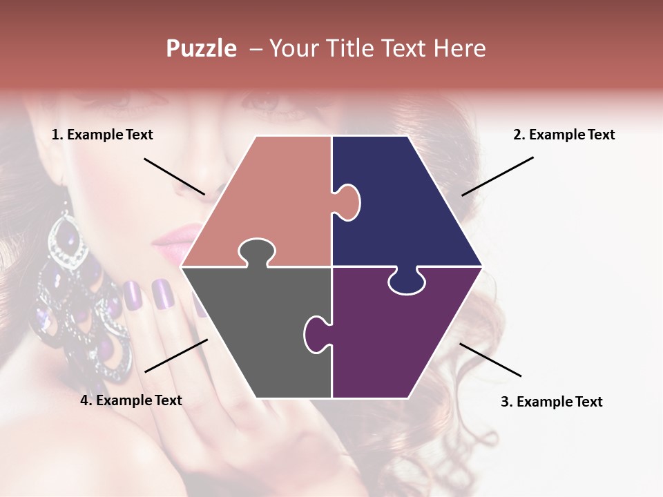 Fashion Close Up Beauty PowerPoint Template