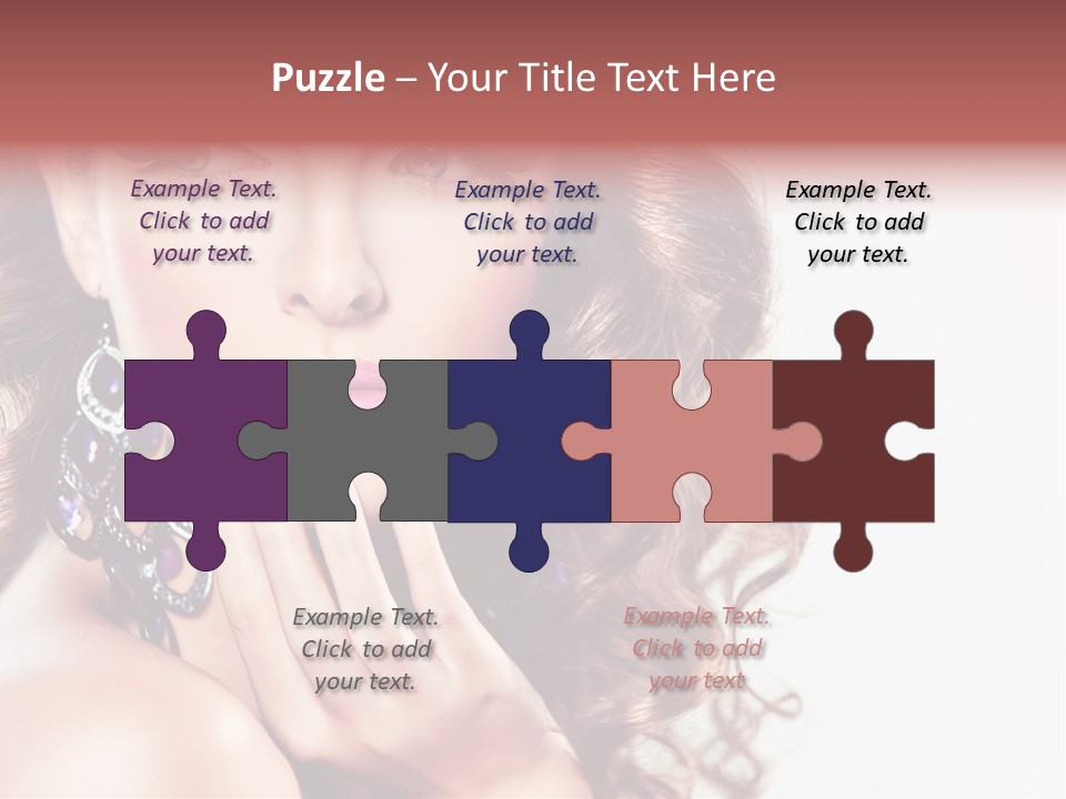 Fashion Close Up Beauty PowerPoint Template