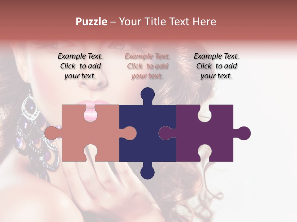 Fashion Close Up Beauty PowerPoint Template