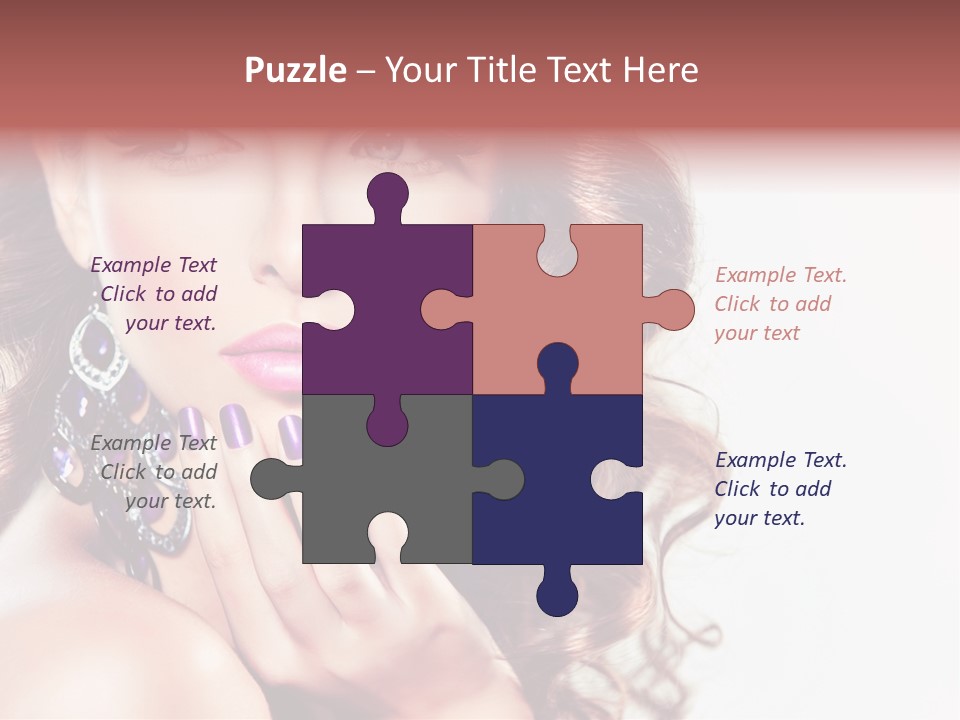 Fashion Close Up Beauty PowerPoint Template