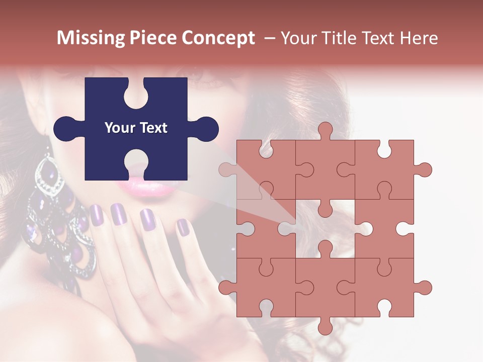 Fashion Close Up Beauty PowerPoint Template