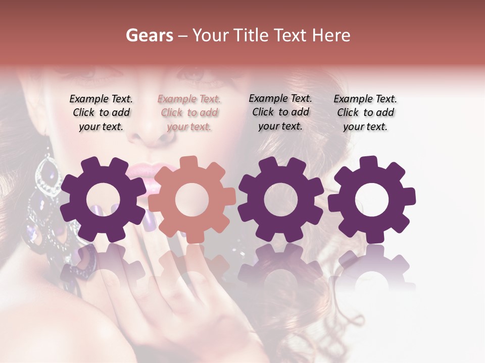 Fashion Close Up Beauty PowerPoint Template