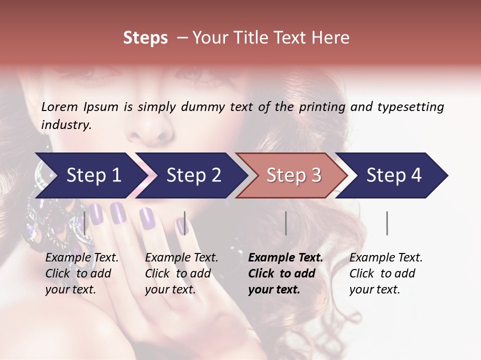 Fashion Close Up Beauty PowerPoint Template