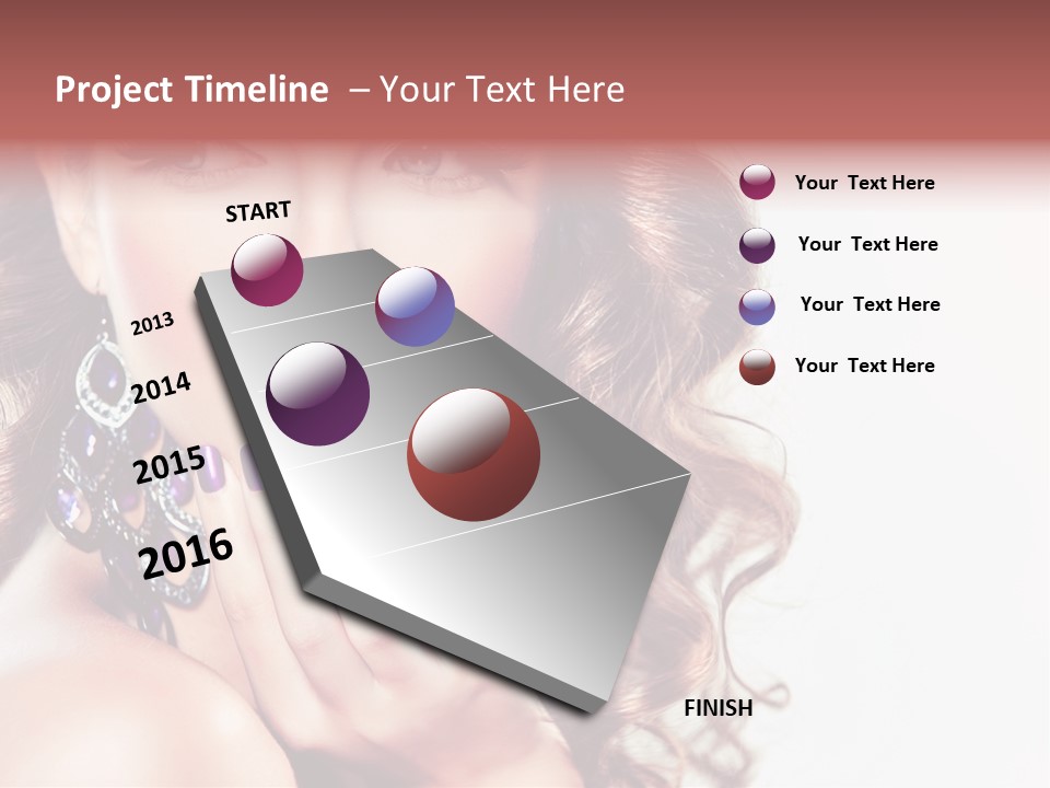 Fashion Close Up Beauty PowerPoint Template