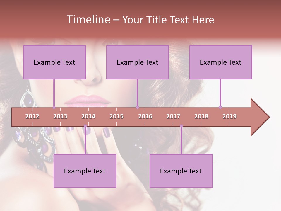 Fashion Close Up Beauty PowerPoint Template
