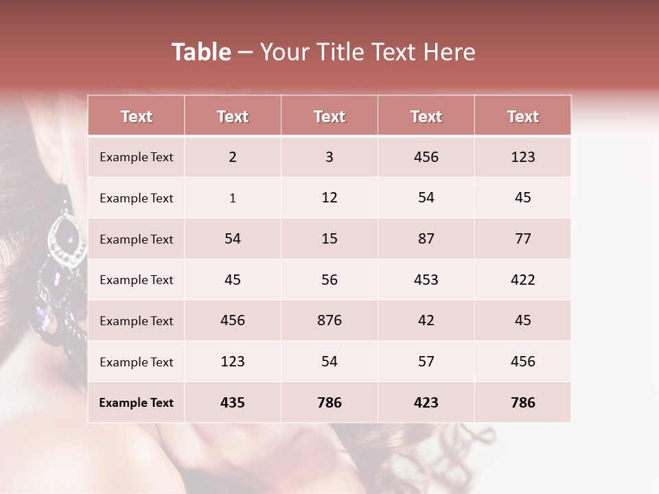 Fashion Close Up Beauty PowerPoint Template