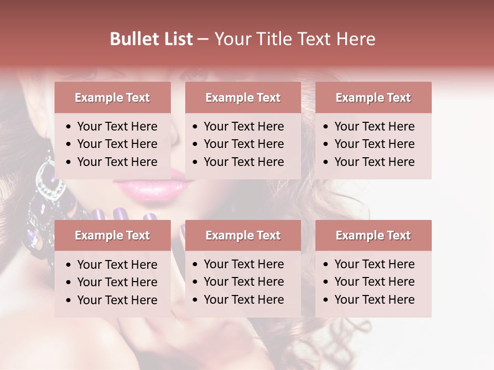 Fashion Close Up Beauty PowerPoint Template