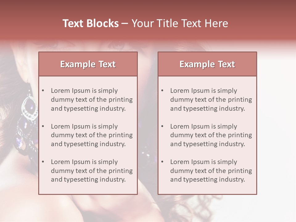 Fashion Close Up Beauty PowerPoint Template