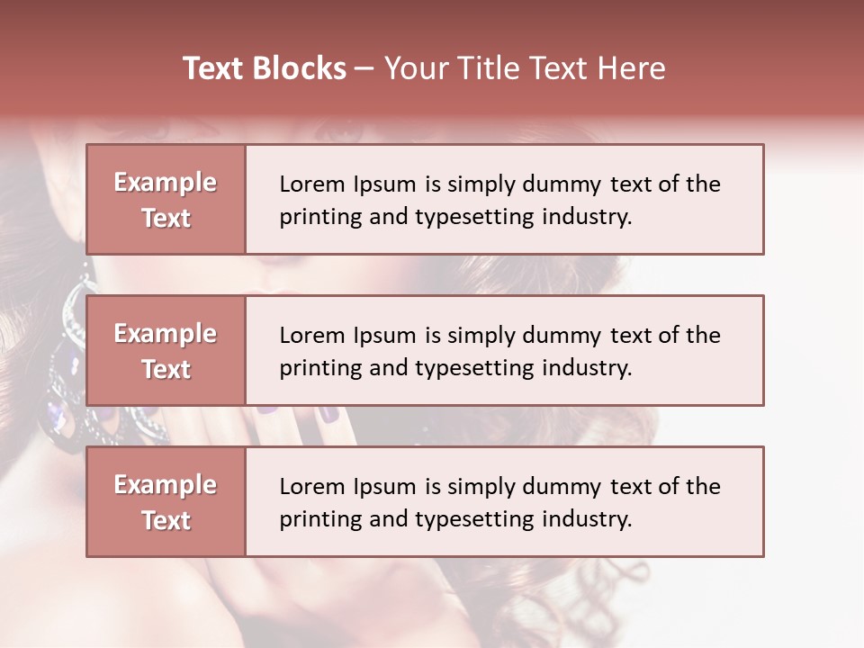 Fashion Close Up Beauty PowerPoint Template