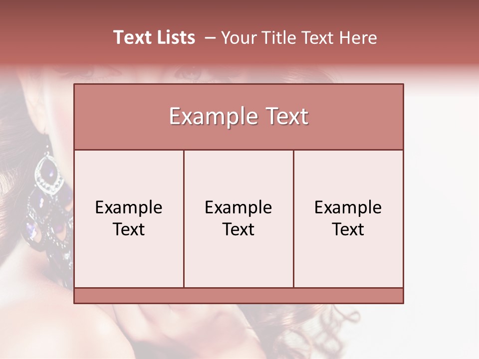 Fashion Close Up Beauty PowerPoint Template