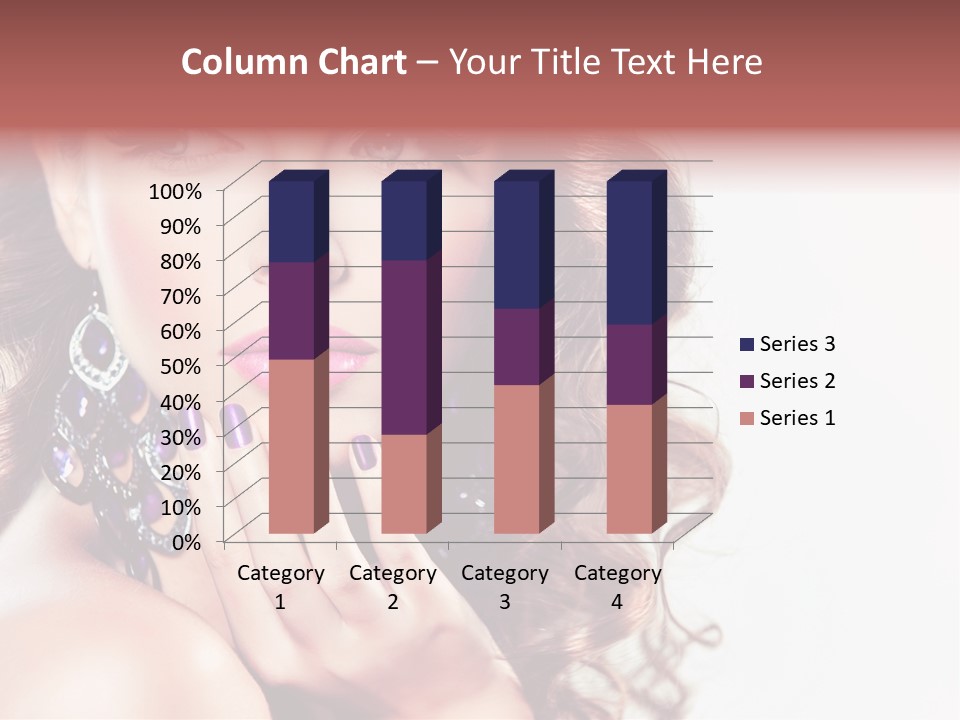 Fashion Close Up Beauty PowerPoint Template