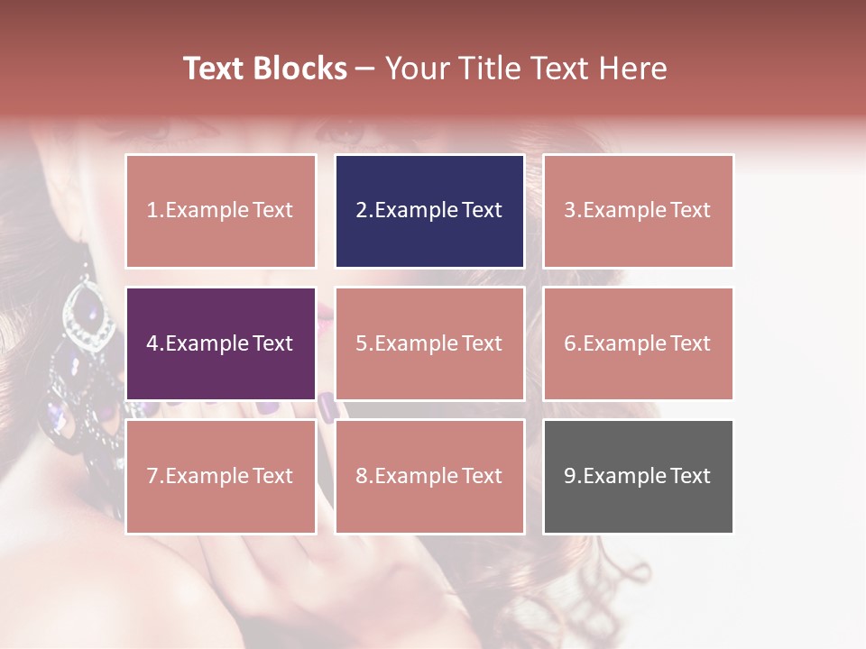 Fashion Close Up Beauty PowerPoint Template