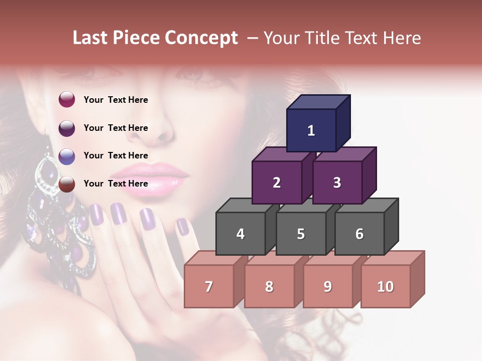 Fashion Close Up Beauty PowerPoint Template
