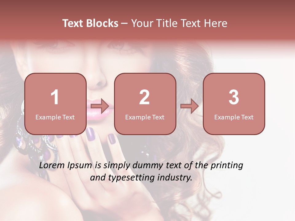 Fashion Close Up Beauty PowerPoint Template