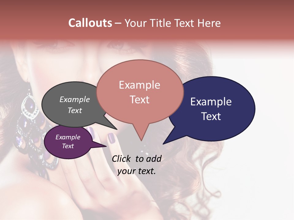 Fashion Close Up Beauty PowerPoint Template