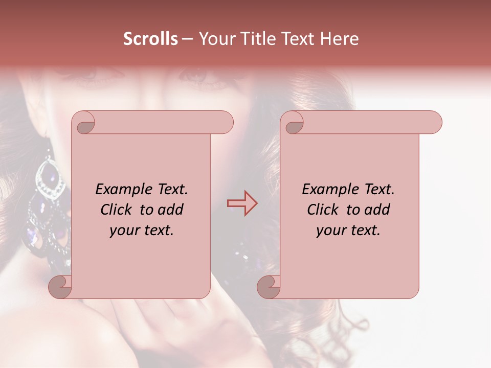 Fashion Close Up Beauty PowerPoint Template