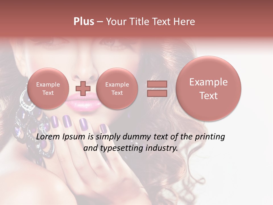 Fashion Close Up Beauty PowerPoint Template