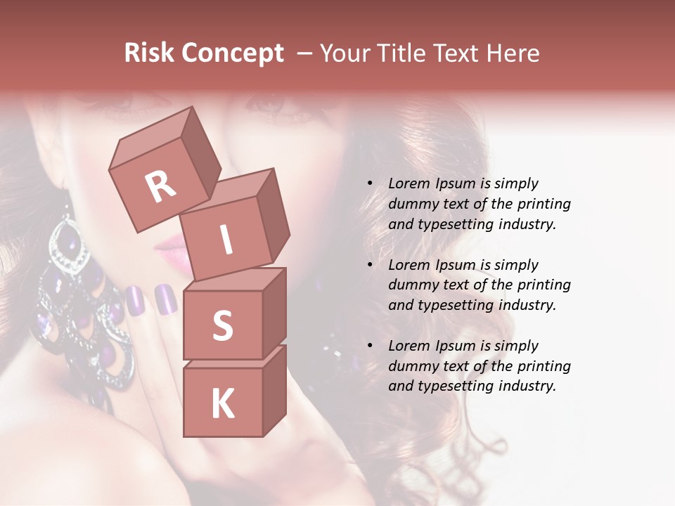 Fashion Close Up Beauty PowerPoint Template