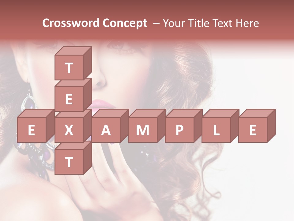 Fashion Close Up Beauty PowerPoint Template