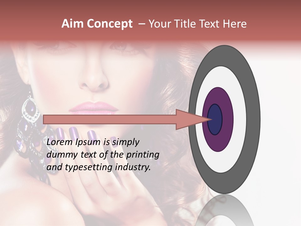 Fashion Close Up Beauty PowerPoint Template