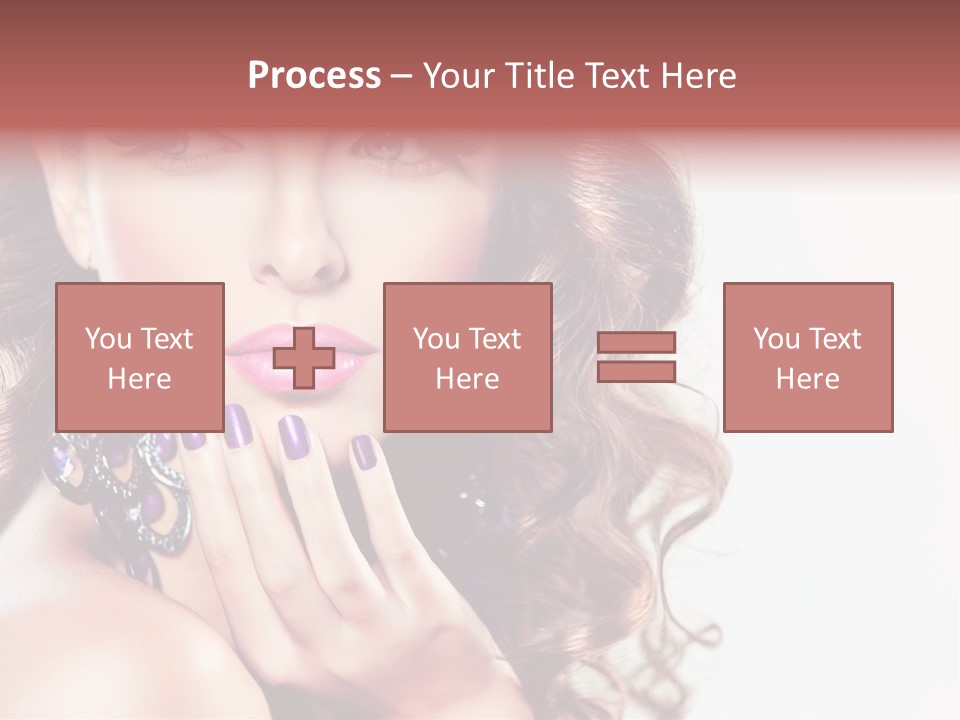 Fashion Close Up Beauty PowerPoint Template