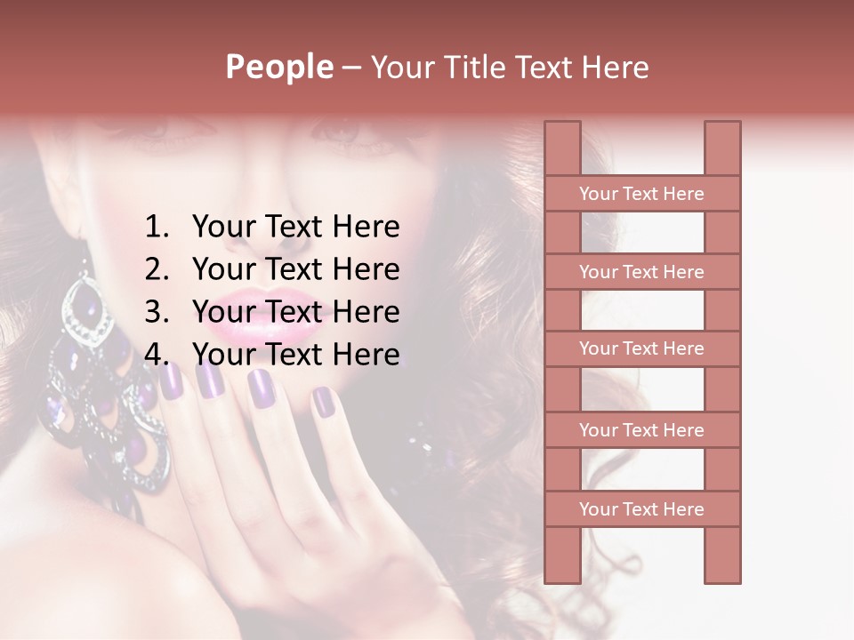 Fashion Close Up Beauty PowerPoint Template
