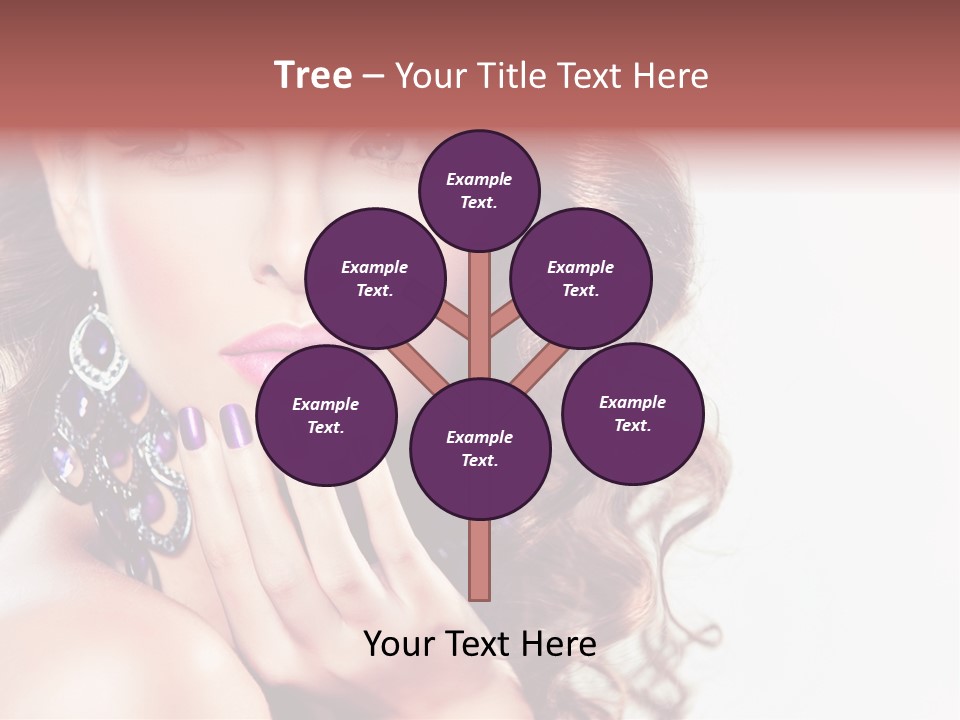 Fashion Close Up Beauty PowerPoint Template