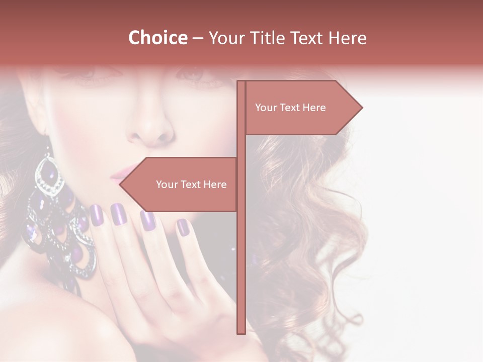 Fashion Close Up Beauty PowerPoint Template