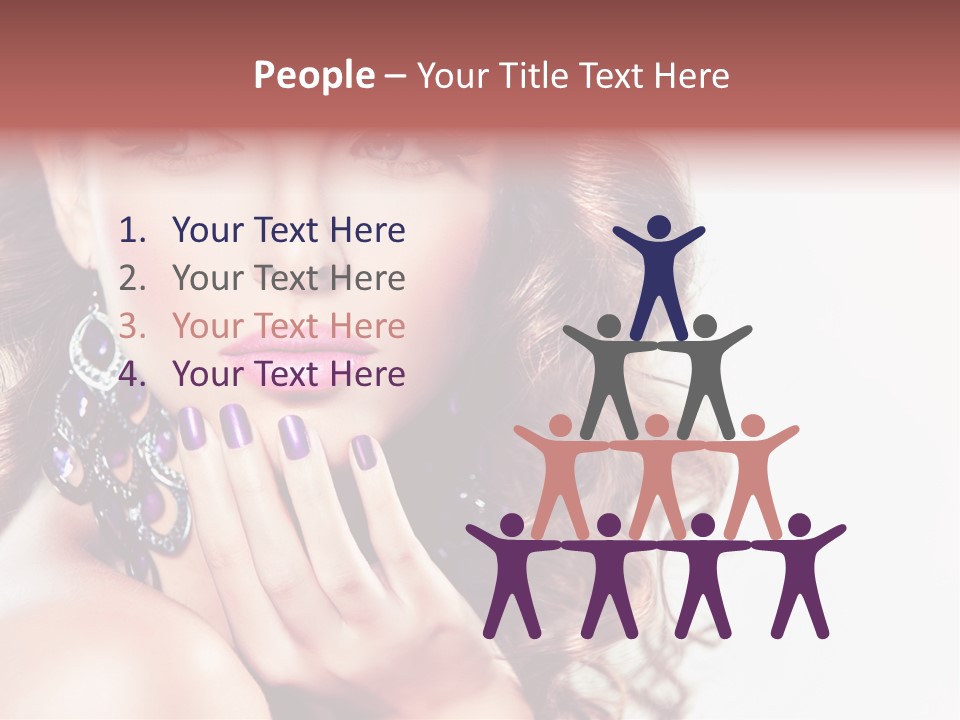 Fashion Close Up Beauty PowerPoint Template