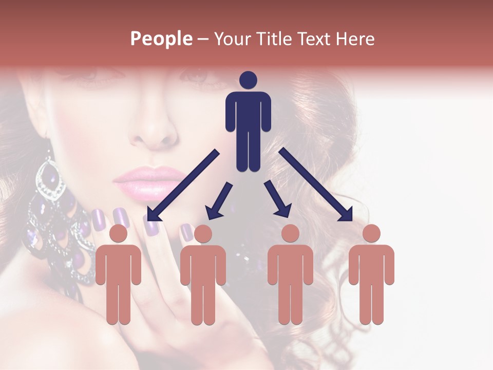 Fashion Close Up Beauty PowerPoint Template