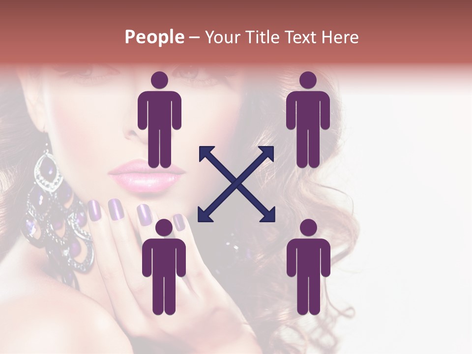 Fashion Close Up Beauty PowerPoint Template