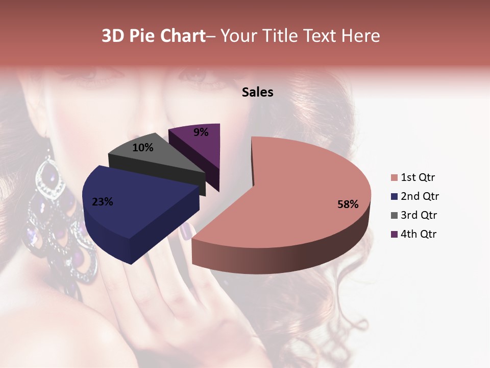 Fashion Close Up Beauty PowerPoint Template