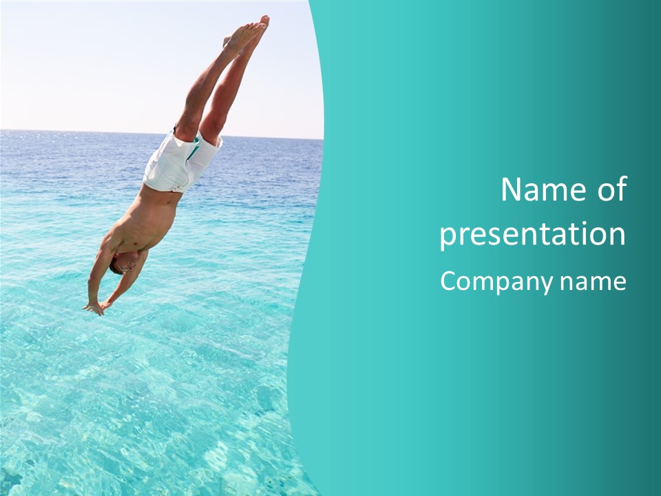 Vacation Beach Maldives PowerPoint Template