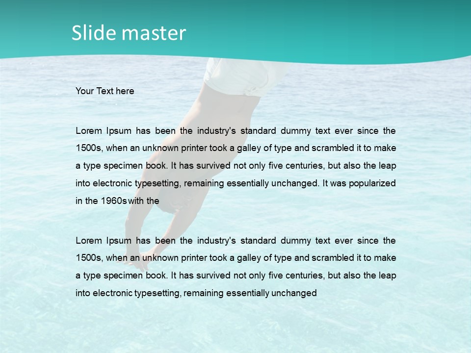 Vacation Beach Maldives PowerPoint Template