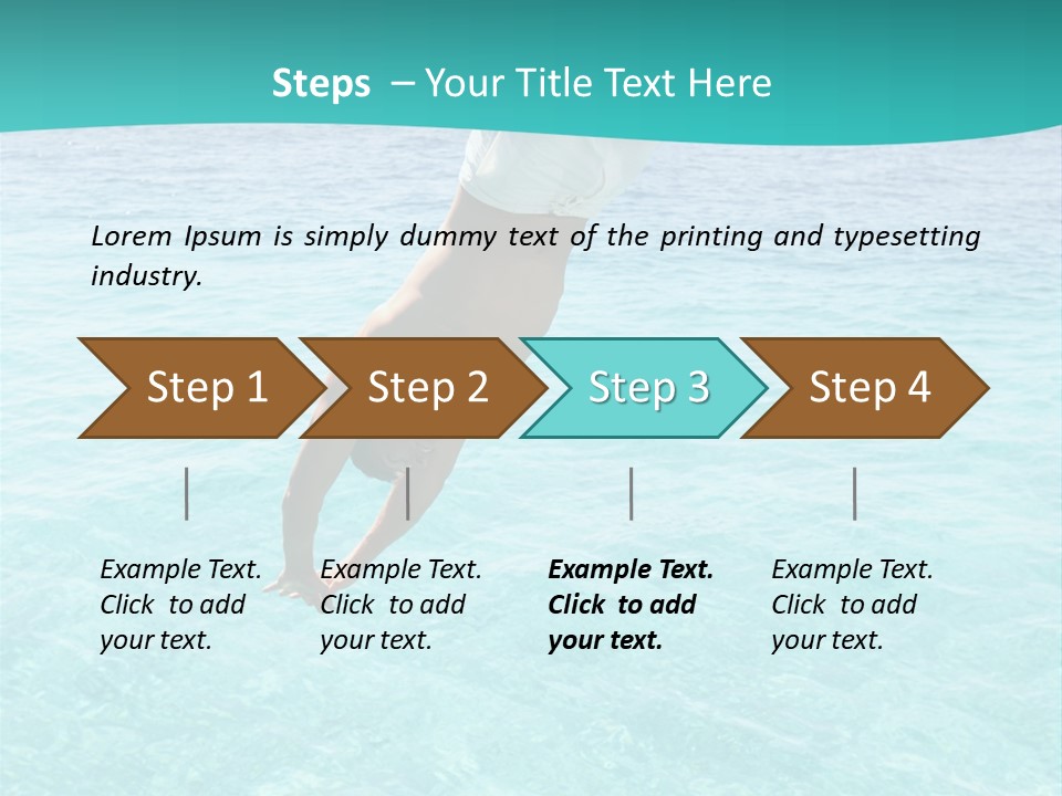 Vacation Beach Maldives PowerPoint Template