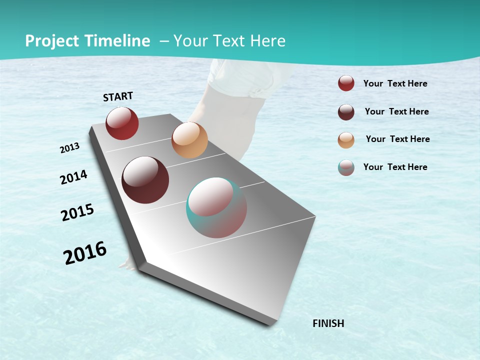 Vacation Beach Maldives PowerPoint Template