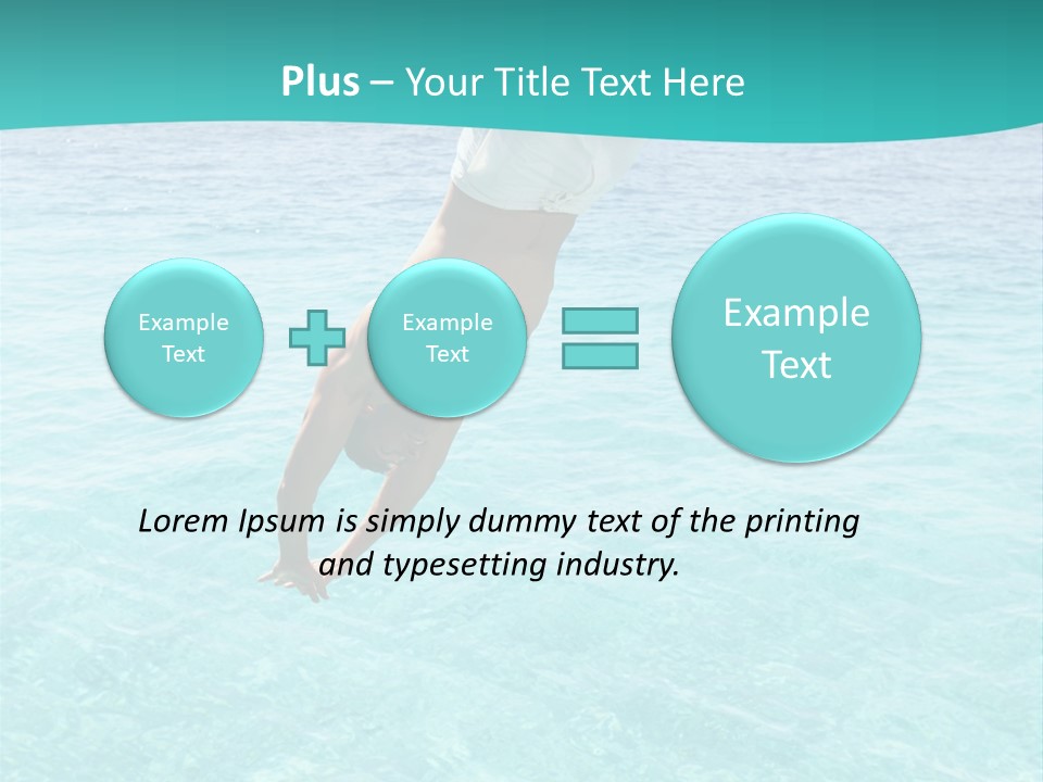 Vacation Beach Maldives PowerPoint Template