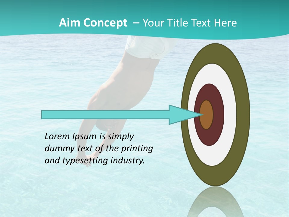 Vacation Beach Maldives PowerPoint Template