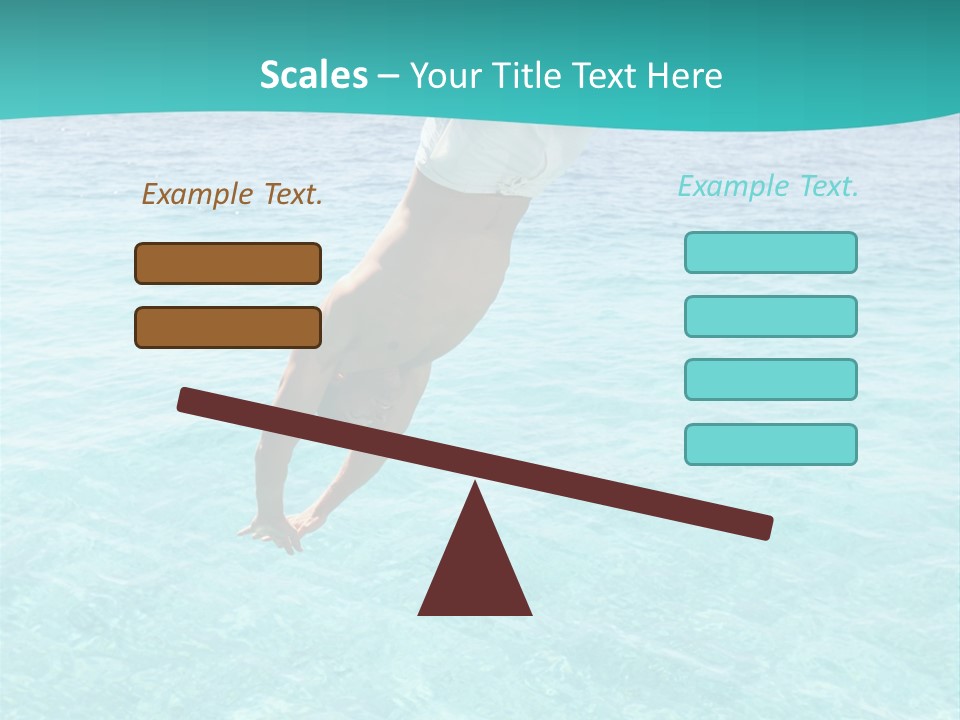 Vacation Beach Maldives PowerPoint Template
