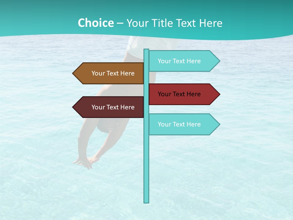 Vacation Beach Maldives PowerPoint Template