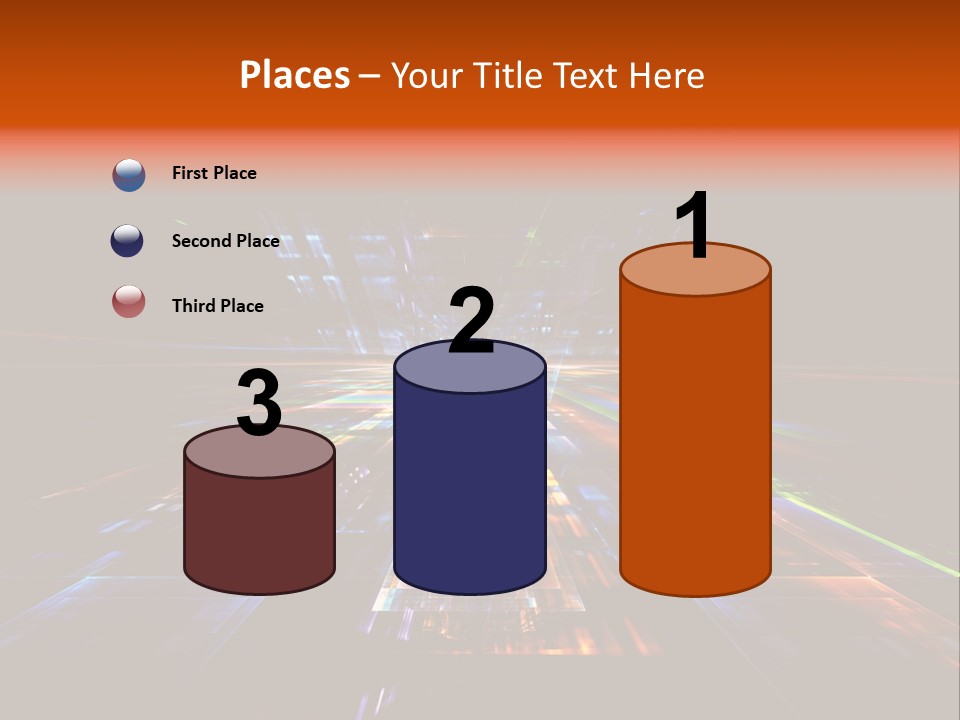 Futuristic Infinity Illustration PowerPoint Template